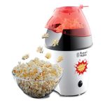Russell Hobbs Popcornmaschine [Testsieger] Fiesta (Heißluft Popcorn Maker, ohne Fett & Öl, inkl. Mais Messlöffel, BPA-frei, 1290W) 24630-56